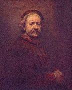 REMBRANDT Harmenszoon van Rijn Dated 1669, the year he died, though he looks much older in other portraits. National Gallery china oil painting artist